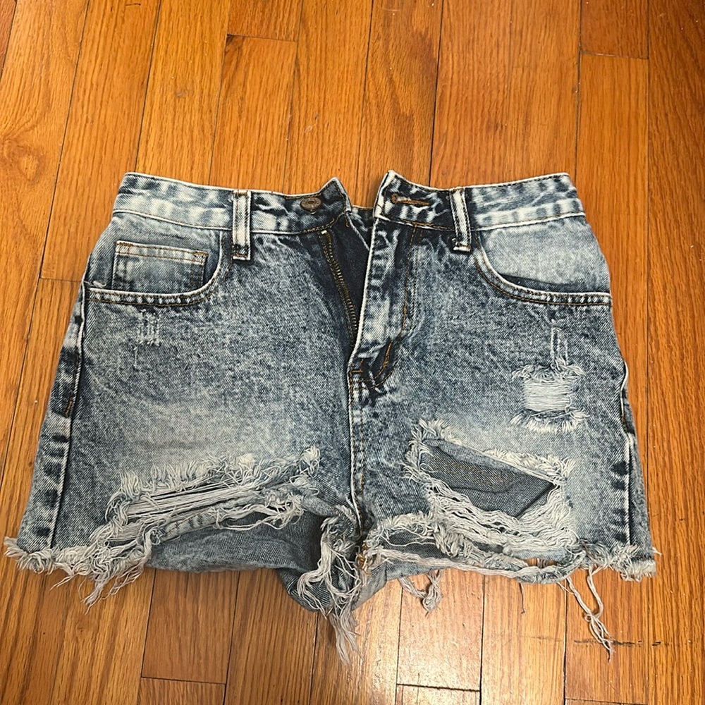 jean shorts with holes